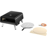 WMF Pizzaiolo Pro Pizzaofen, 400°C Backtemperatur, großer Pizzastein (Ø 40 cm), automatische Drehmechanik, integrierte Temperaturüberwachung für perfekte Ergebnisse in 90 Sek., Gas Pizzaofen, schwarz