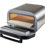 Unold Pizzaofen LUIGI 68816 | Elektrischer Pizza Ofen aus rostfreiem Edelstahl mit Pizzastein mit bis zu 450°C, nur ca. 2 Minuten Backzeit, energiesparend, 1.700 Watt