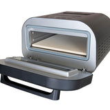 Unold 68815 PIZZAOFEN Don Luigi Sonderedition, Elektrisch 450°C, inkl. Zubehör, hitzeisoliert, gleichmäßige hitzeverteilung, Energiesparend, 2 min Backzeit, Automatikprogramme, Profi Pizza, 1.700 Watt
