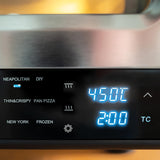 Unold Pizzaofen LUIGI 68816 | Elektrischer Pizza Ofen aus rostfreiem Edelstahl mit Pizzastein mit bis zu 450°C, nur ca. 2 Minuten Backzeit, energiesparend, 1.700 Watt