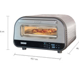 Unold Pizzaofen LUIGI 68816 | Elektrischer Pizza Ofen aus rostfreiem Edelstahl mit Pizzastein mit bis zu 450°C, nur ca. 2 Minuten Backzeit, energiesparend, 1.700 Watt