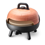 PIZZARETTE XL | Gas Grill | einzigartig | 2 in 1 Grill und Pizzaofen | bis 400 Grad | Druckguss Grillrost | Schamott Pizzastein | handgemachte Terracotta Haube | Kontrollthermometer | Pizzaheber
