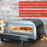 Unold 68815 PIZZAOFEN Don Luigi Sonderedition, Elektrisch 450°C, inkl. Zubehör, hitzeisoliert, gleichmäßige hitzeverteilung, Energiesparend, 2 min Backzeit, Automatikprogramme, Profi Pizza, 1.700 Watt